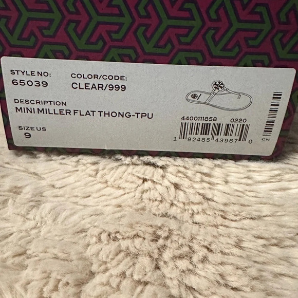 Tory Burch clear thong sandals size 9 - Picture 12 of 12